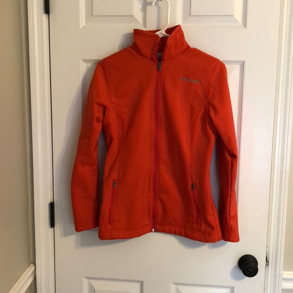 Pinkish/ orange Columbia windproof jacket